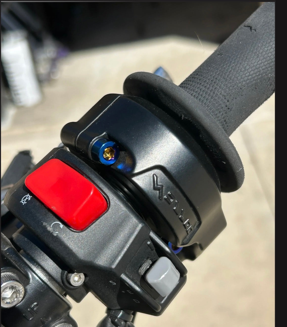 Titanium Throttle Bolts Blue-Surron